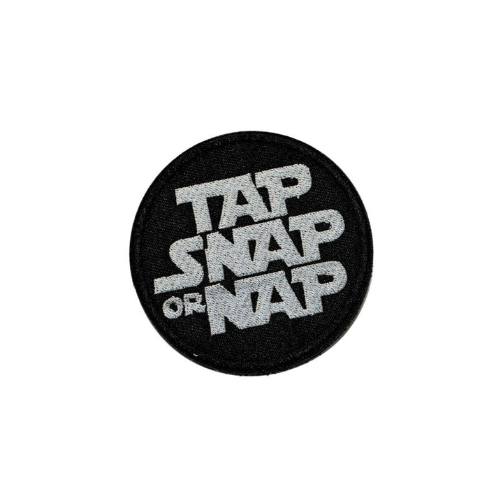 "Tap, Snap Or Nap" Velcro Patch